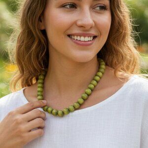 Green Beaded Necklace